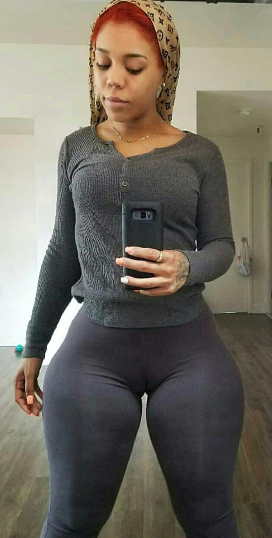 Girls with small priests in jeans