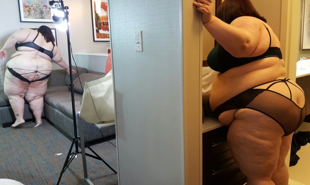 Fat people in underwear