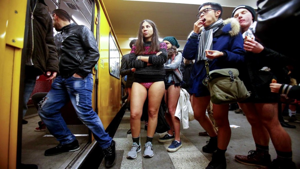 No Pants Subway Ride Moscow