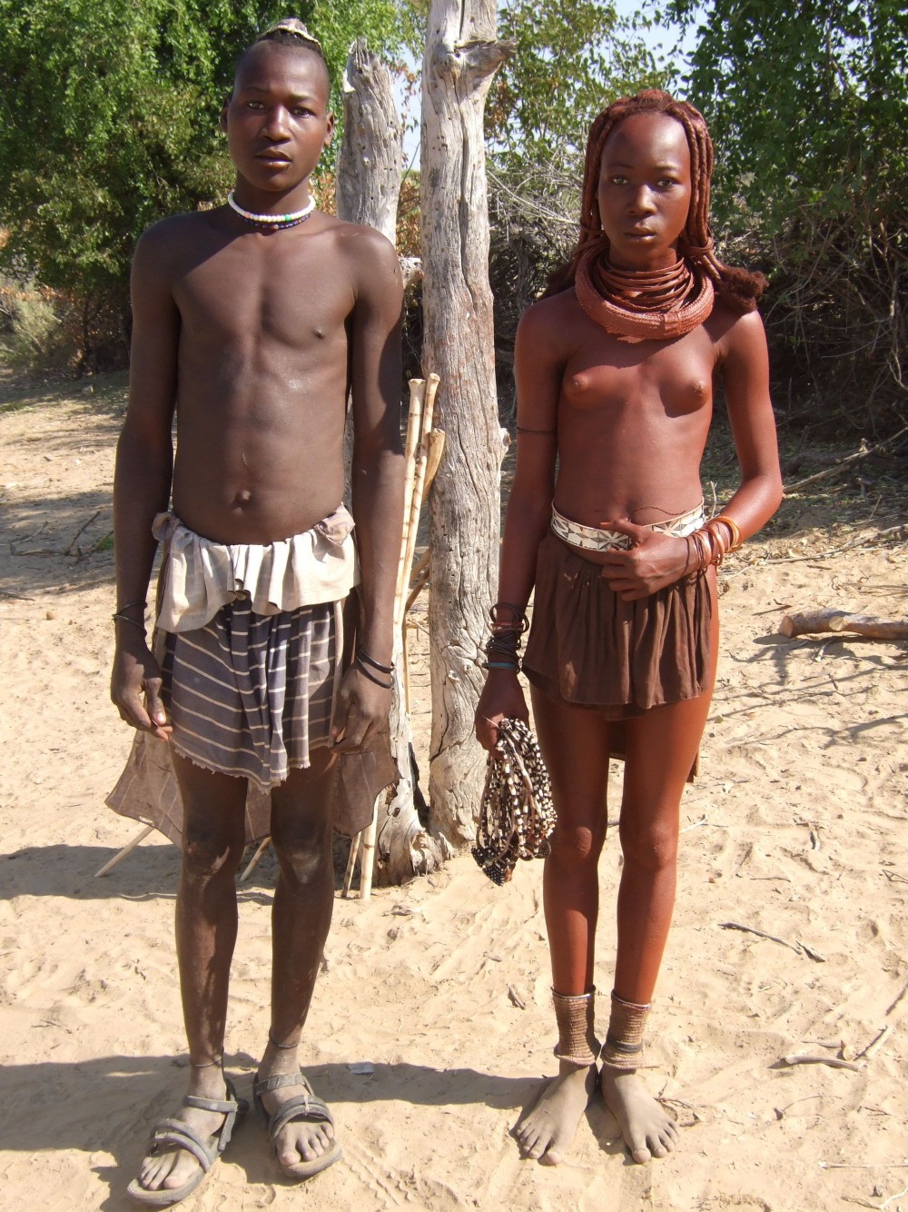 Naked African hermaphrodites