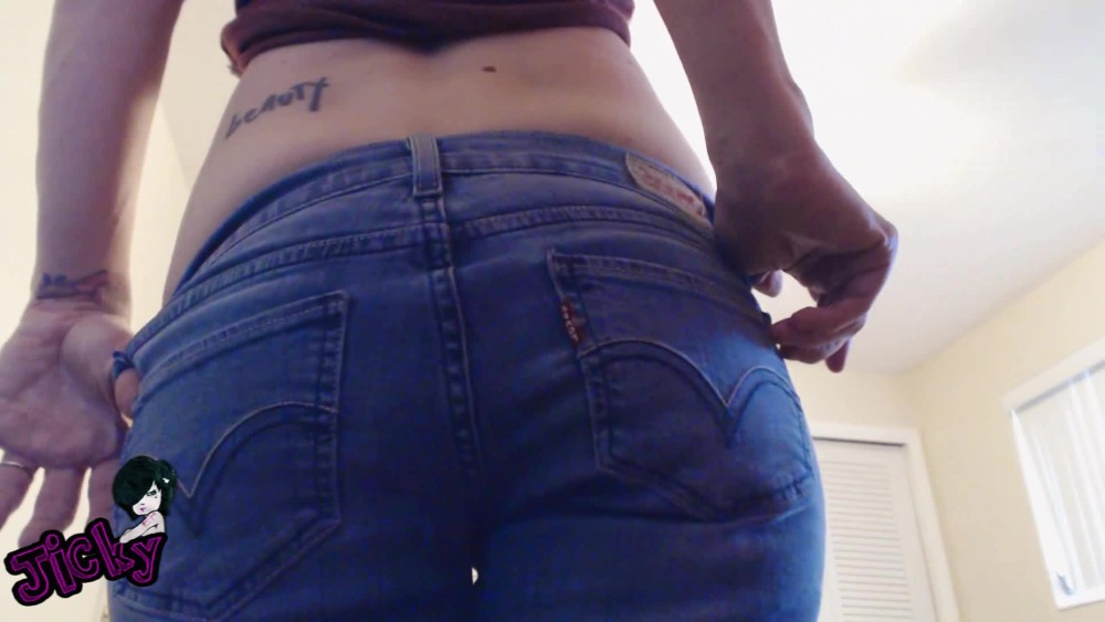 Feet Jeans Ass Pushes the ass