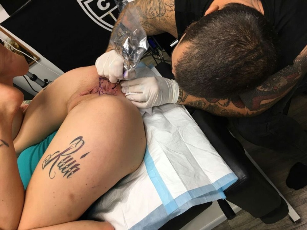 Anus tattoo