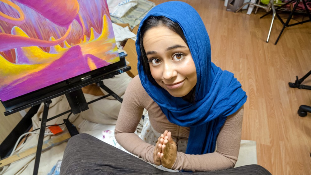 Dunettes in a hijab amateur