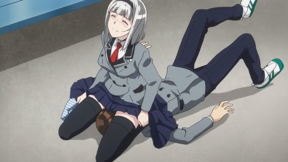 A man pushes a man in anal