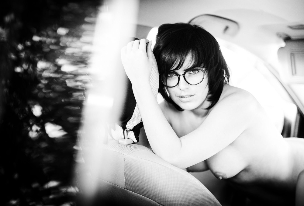 Naked Women in Glasses with Short Haircuts