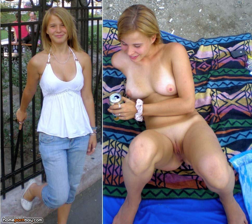 Dressed undressed anal in a public place