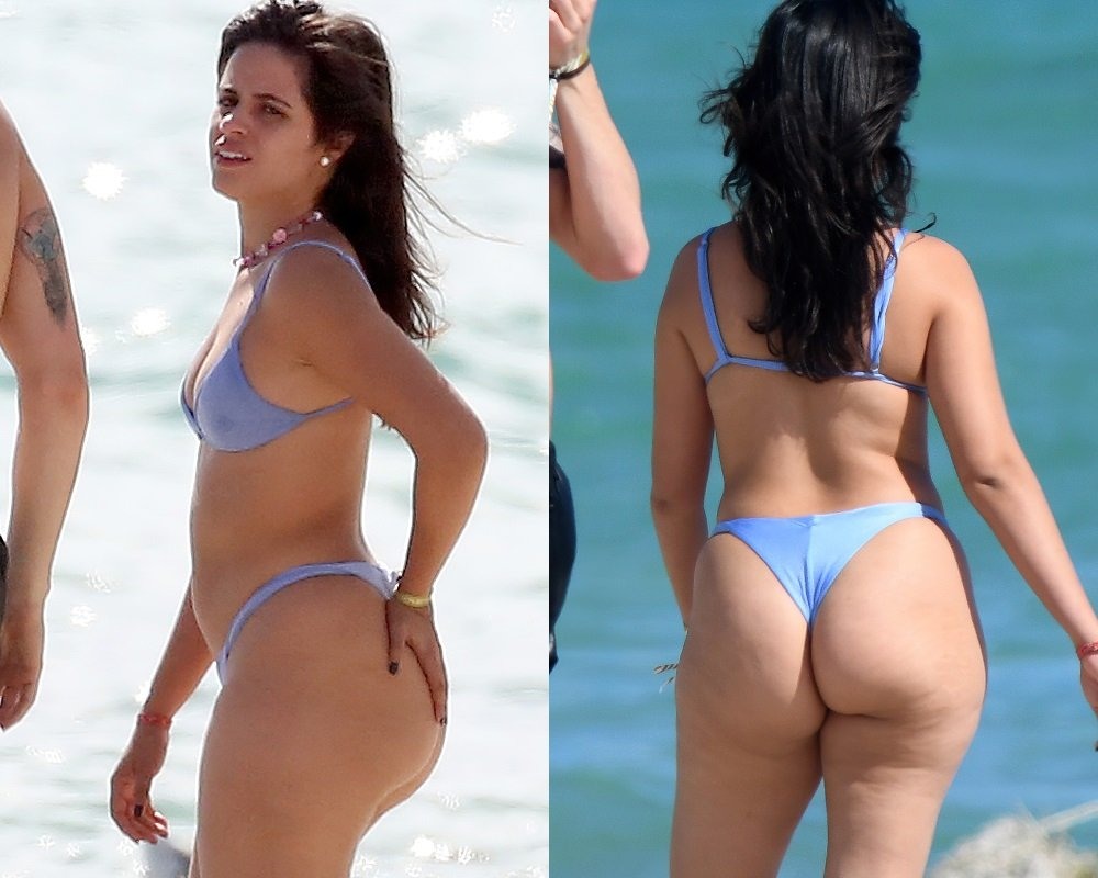 Naked Camila Cabello in the pool
