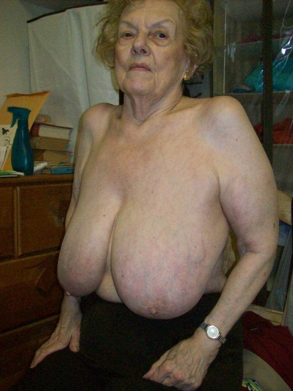 Little old tits old women
