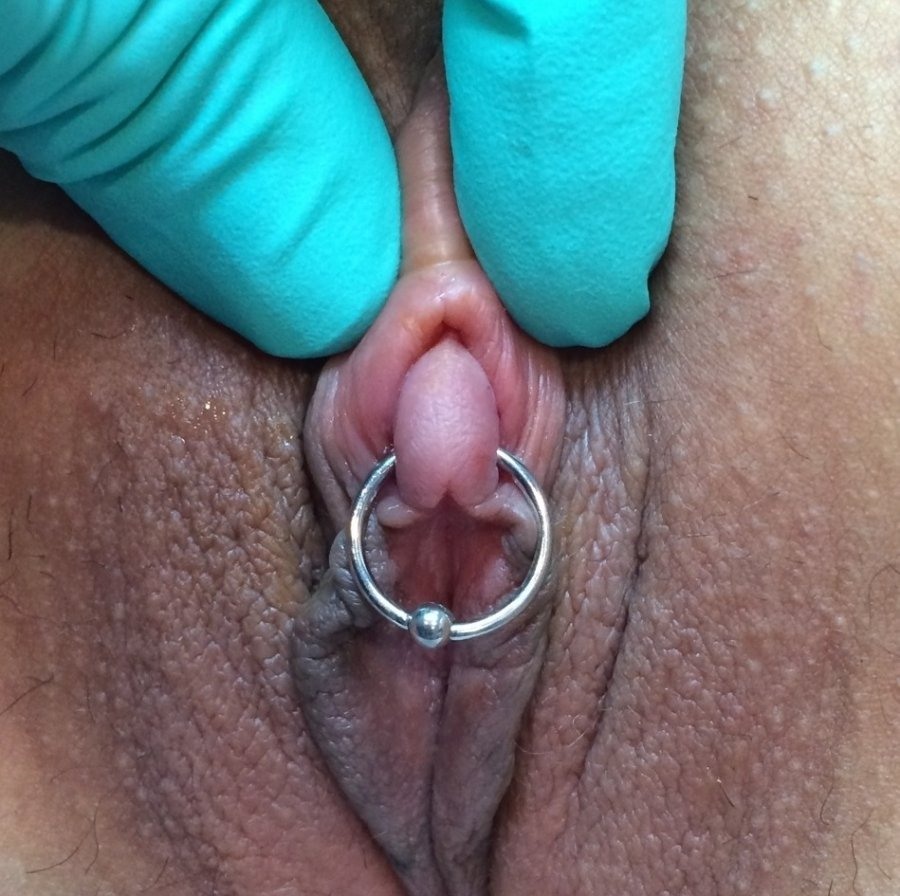 Intimate piercing in mature