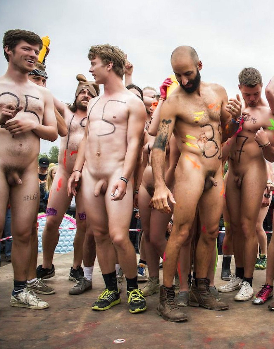 Beautiful naked guys on the beach
