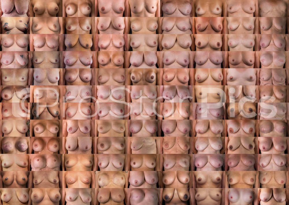 Forms of naked female breast