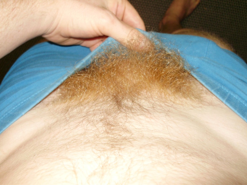 Bright pubic hair