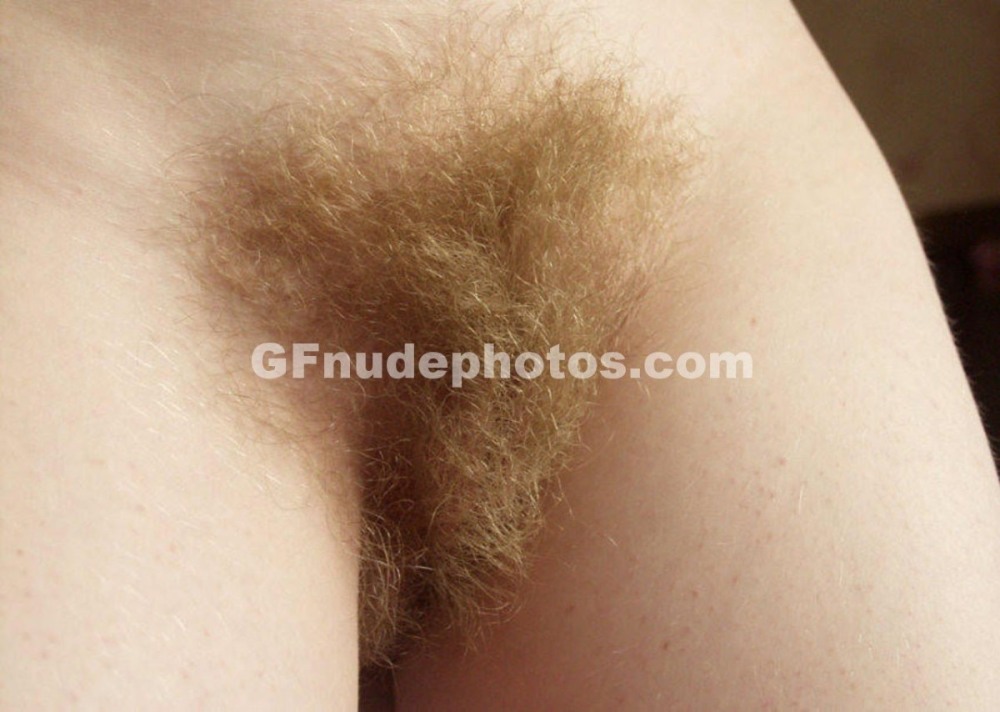 Light hair on the pubis