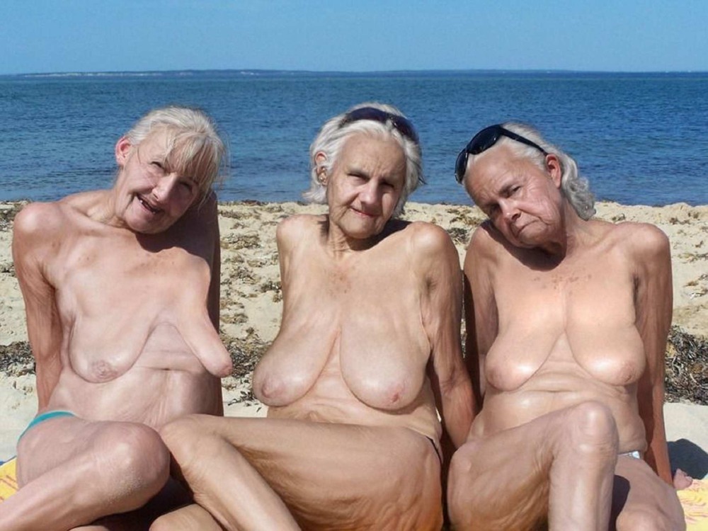 Naked old women and old men