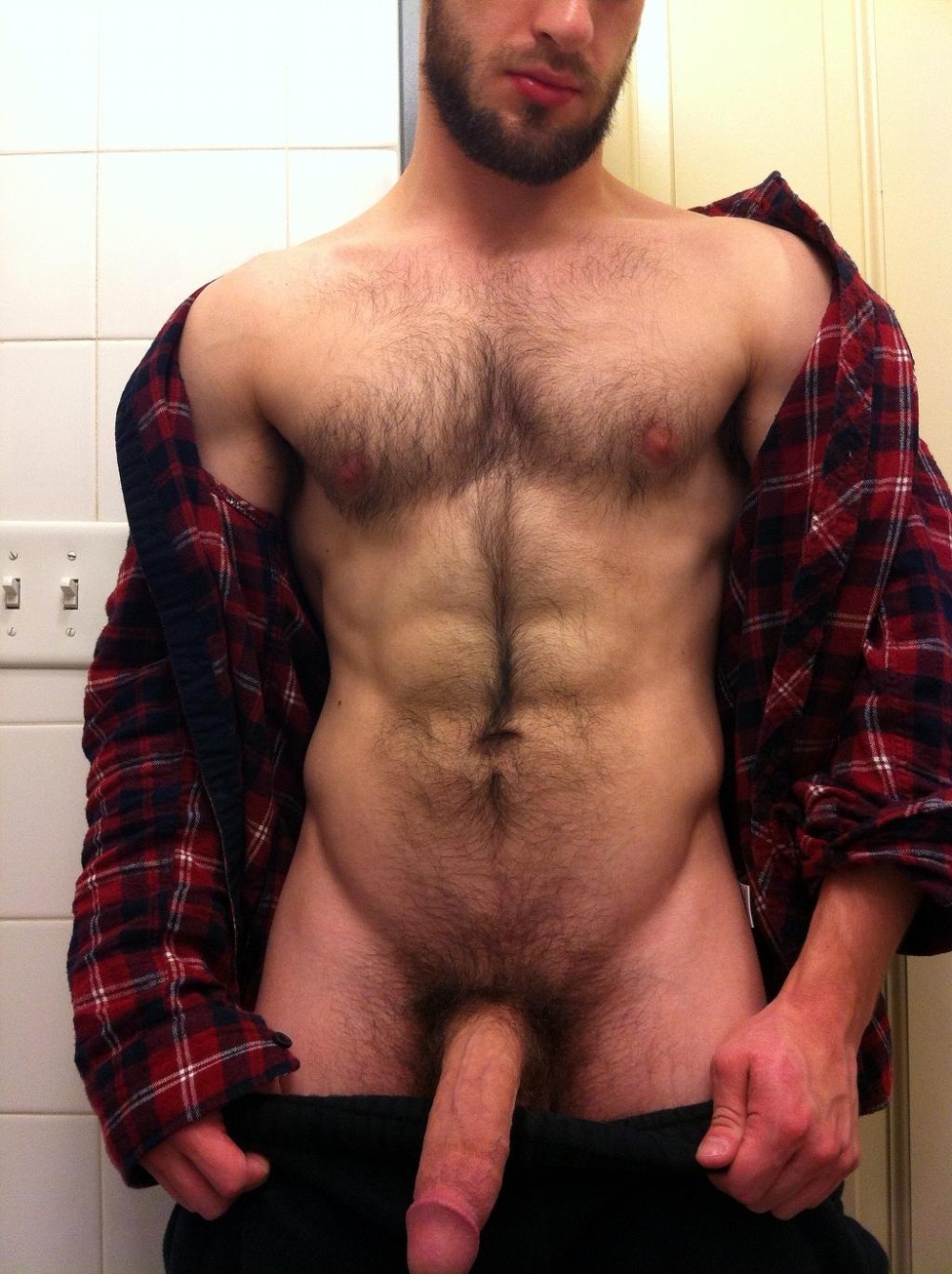 Naked Caucasian guys
