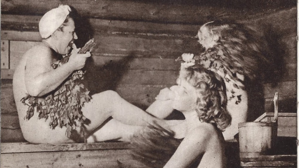 Women in a Russian bathhouse