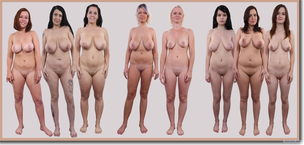 Big and small tits comparison