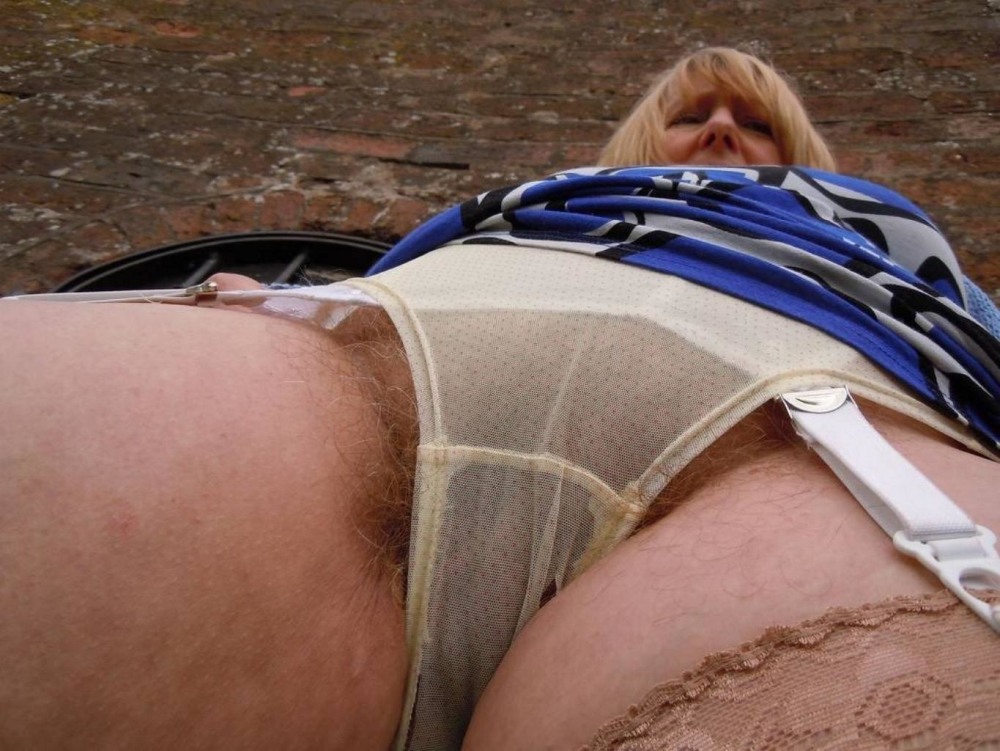 Older women in dirty underpants