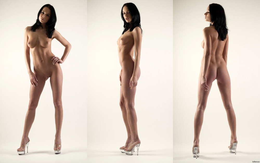 Naked woman from the side