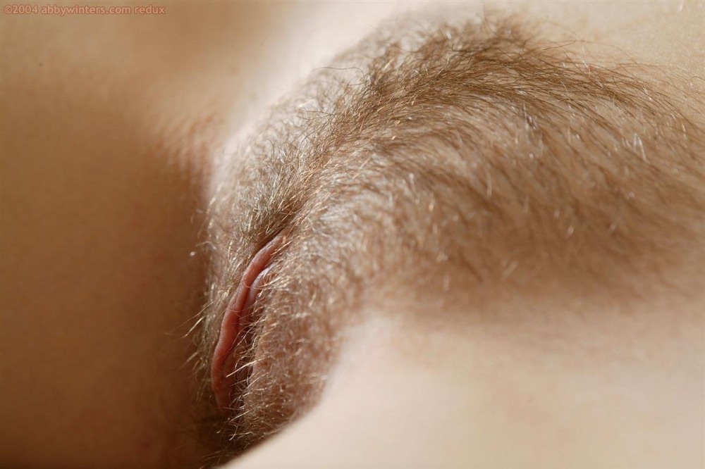 Light hair on the pubis