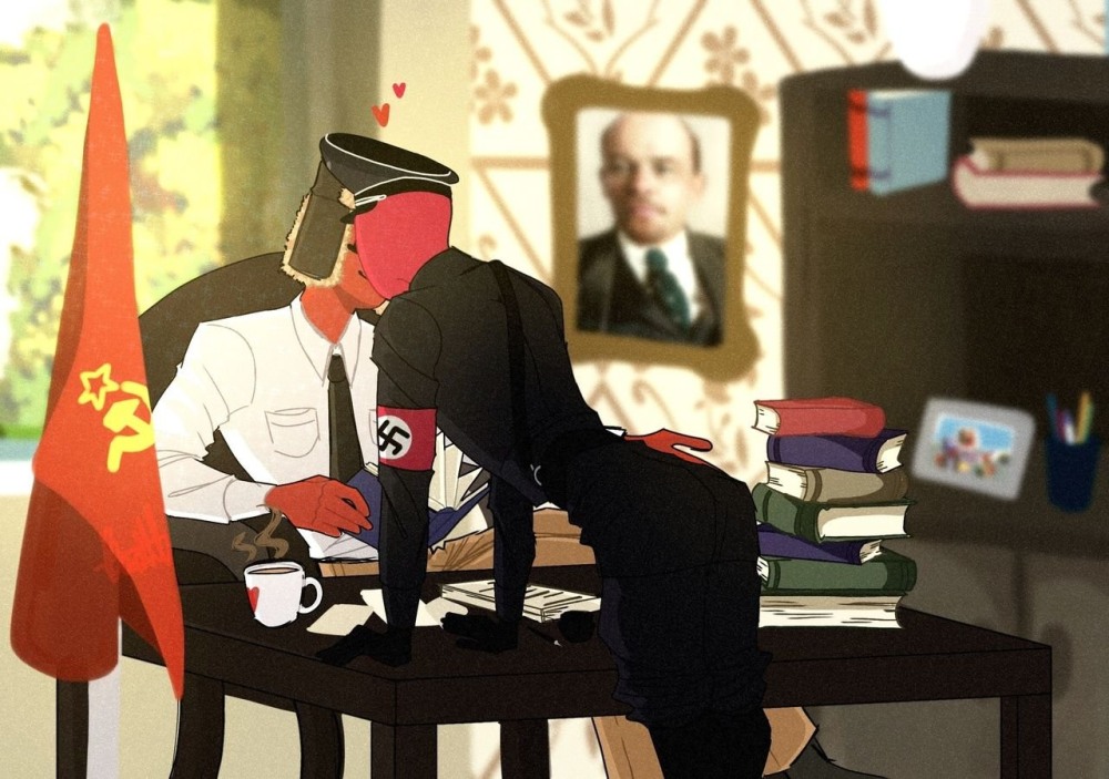 3 Reich and USSR Countryhumans