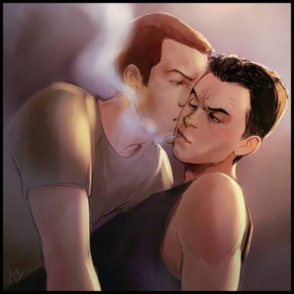 Ian Gallager and Mickey Milkovich Art