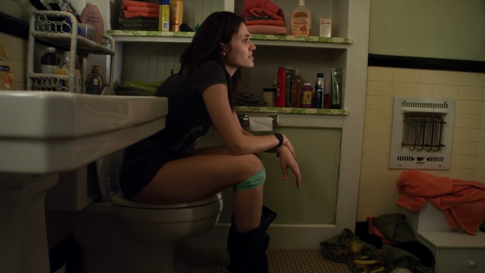 Emmy Rossum in the film shameless legs