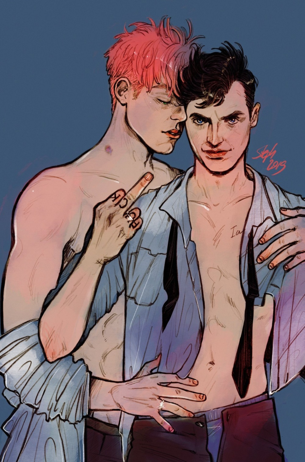 Ian Gallager and Mickey Milkovich Art