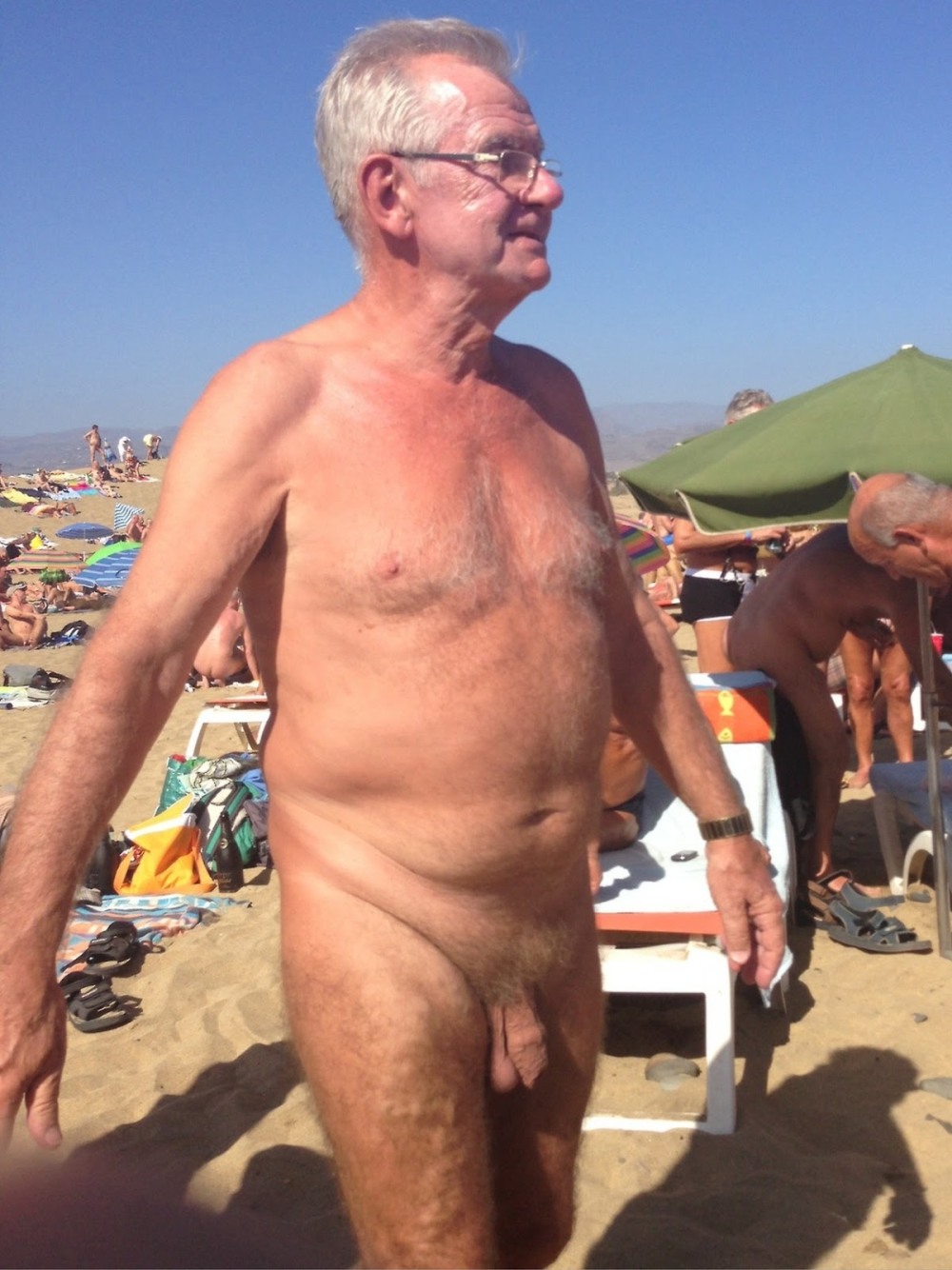 Grandfather with big