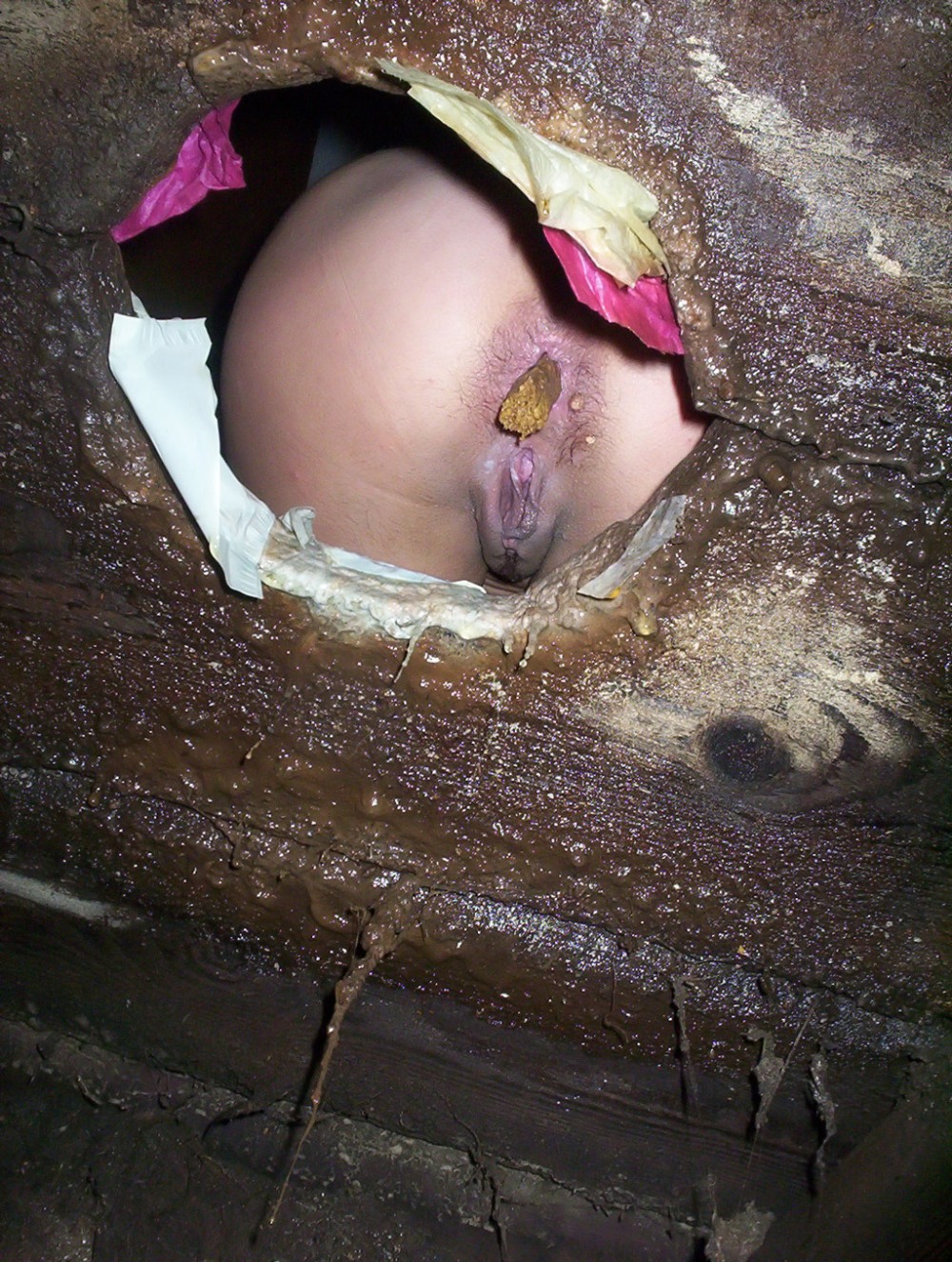 Hidden camera in women's toilet