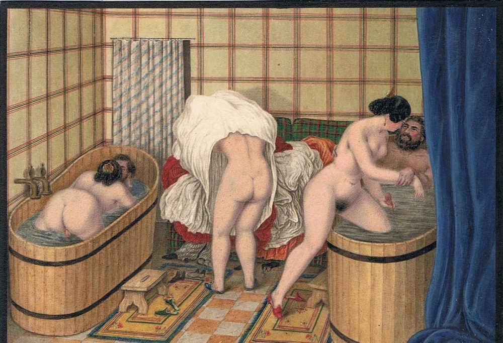 Naked mature women in the shower