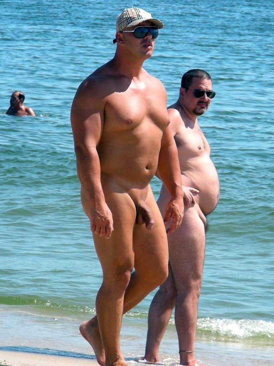 Erection on a nudic beach