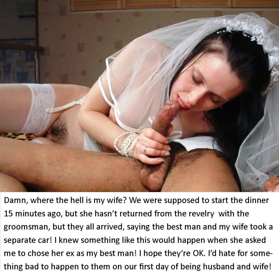 We finished the bride in a wedding dress