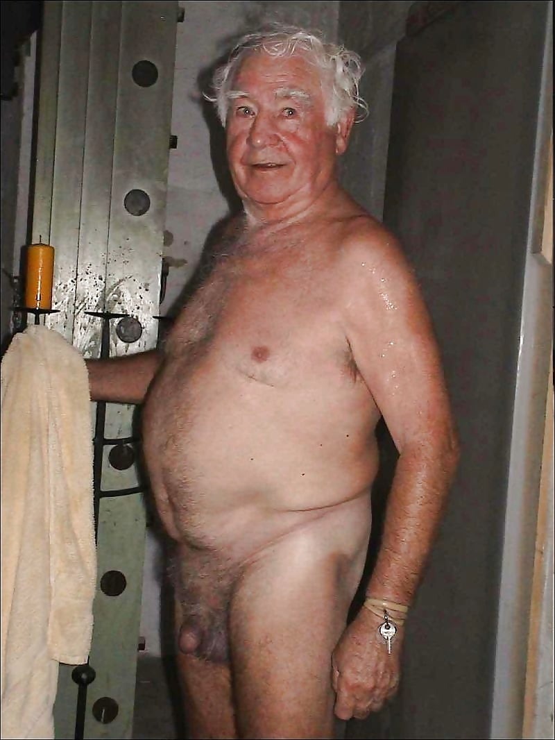Drunken naked elderly old women