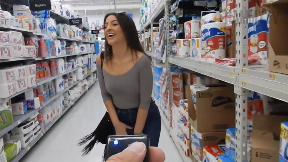 Female hand in pants
