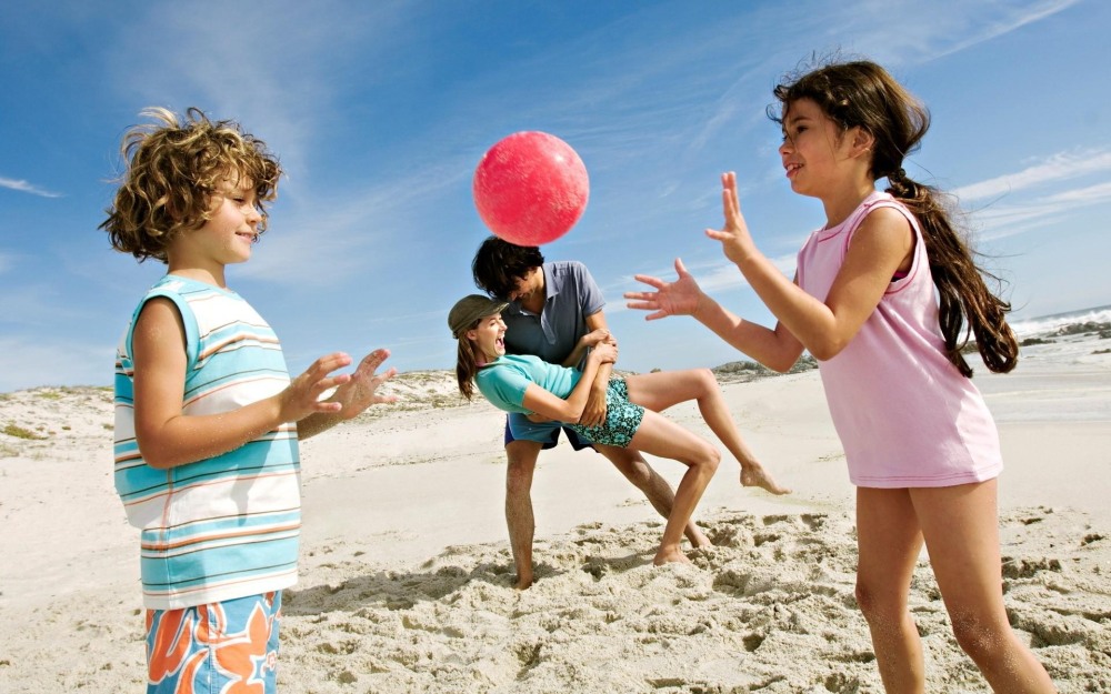 Egypt beach children