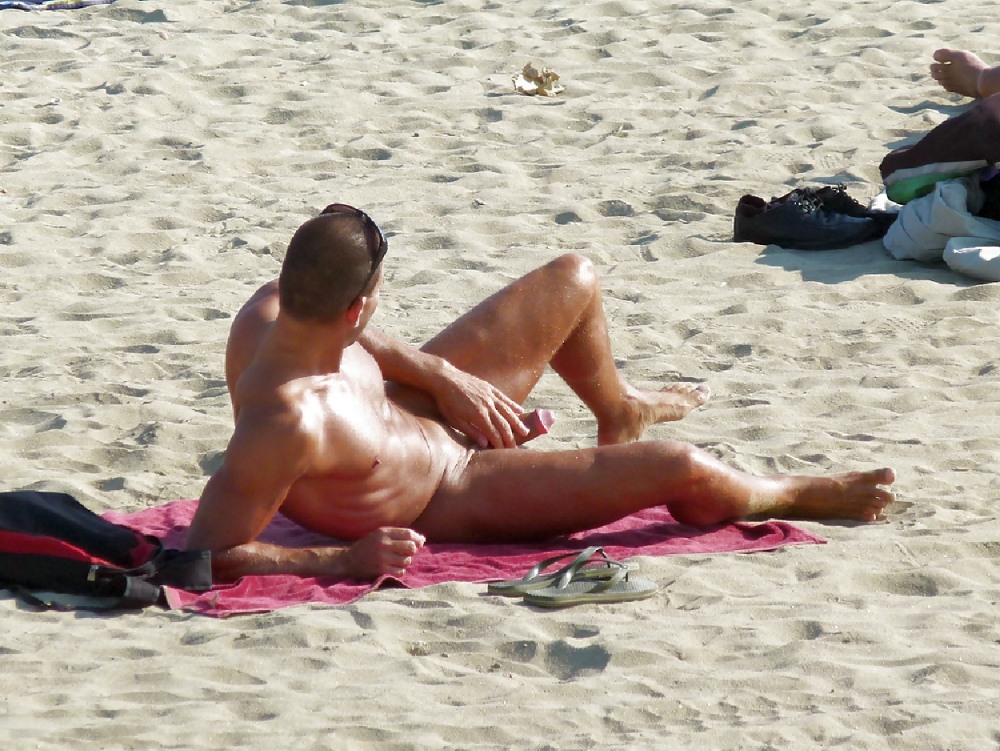 Naked man on the beach member
