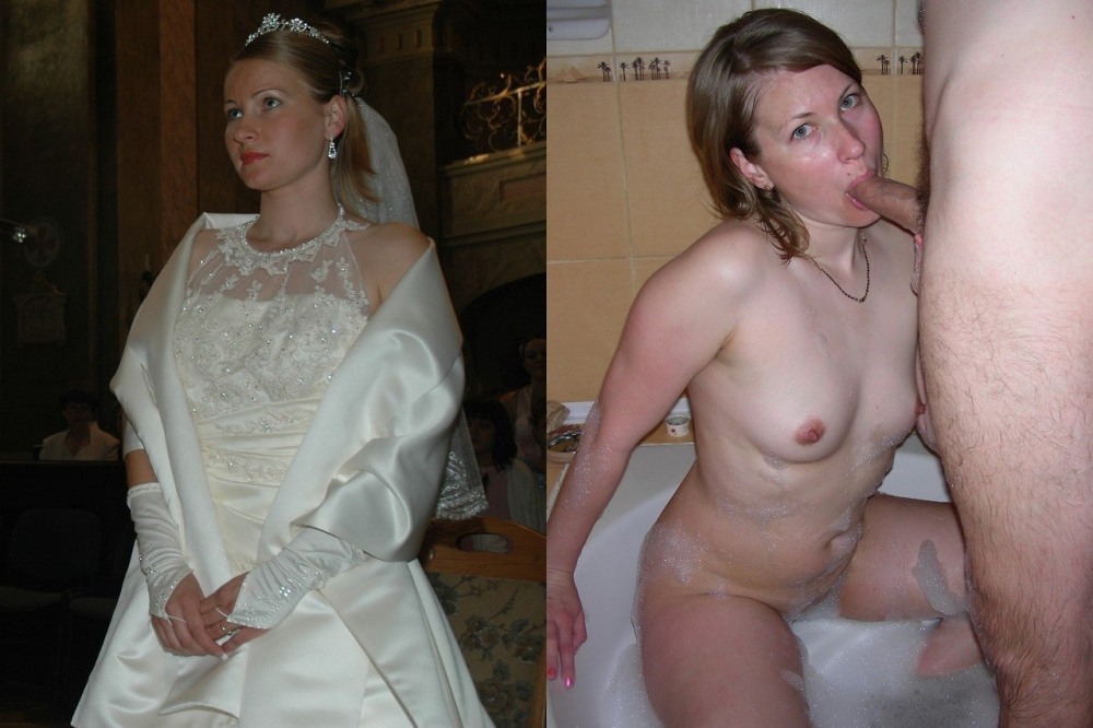 The bride sucked at the wedding