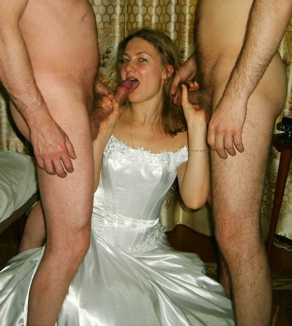 Naked wife after the wedding