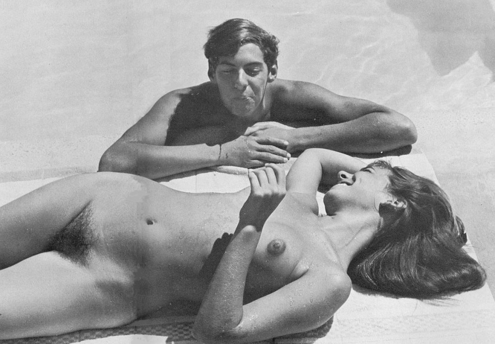 Young nudists retro