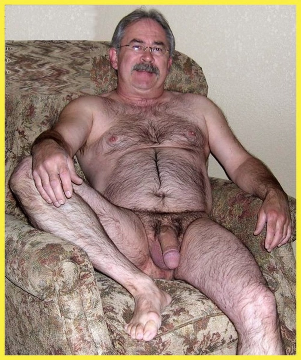 Naked old people with young