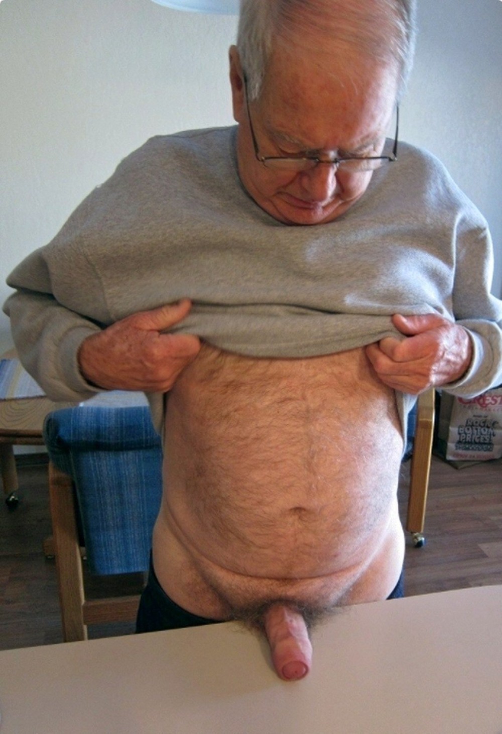 Grandpa Uncut Old Gay Big Dick