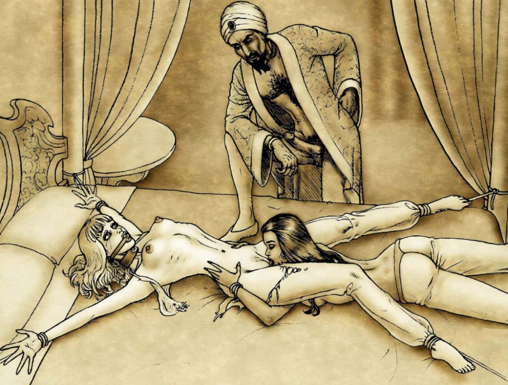 Pornographic painting harem